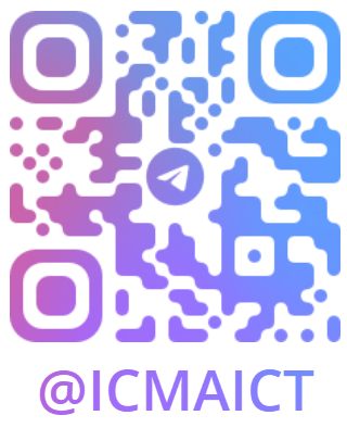 QR code linking to the ICMAICT Telegram group